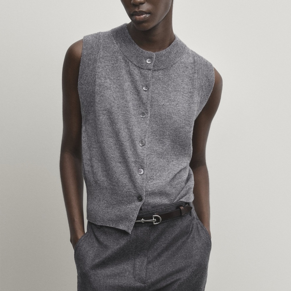 Massimo Dutti wool knit vest